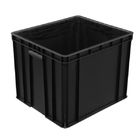 600x400x230mmのクリーンルームの黒反静的なESD PPの箱