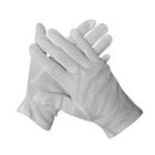 100%ほこりのない場所のために伸縮自在白い綿の手袋非常に