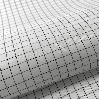 5mmの格子98%ポリエステル2%カーボン繊維ESDの伝導性の生地