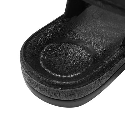 クリーンルームESD帯電防止黒いPUの革サンダル