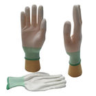 企業のS M L XL XXLのためのスリップ防止白いポリエステルPuのやし手袋