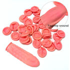 ピンクの塩素処理の乳液使い捨て可能な指の折畳み式ベッドは無光沢のスリップを非織った
