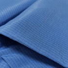 4mmの格子青くほこりのない洗濯できるESD Antistaic生地65%ポリエステル33%綿