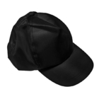 クリーンルームの使用のための黒いポリエステル縞の設計ESD帯電防止帽子