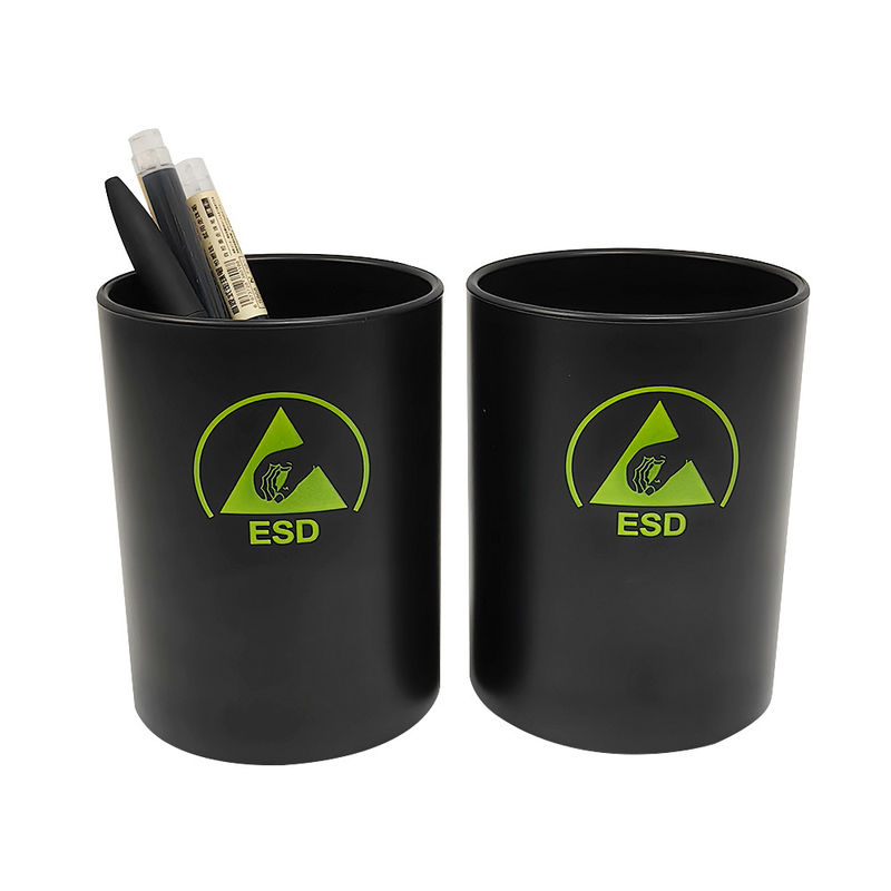 黒色ESD 静止性のないプラスチックペンホルダー クリーンルーム浄化ワークショップのためのESD デスクオーガナイザー