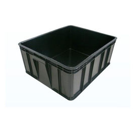 貯蔵の静的で敏感な部品のための黒いESDの包装材料の促す容器