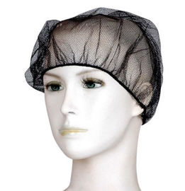 100%のナイロン クリーンルームの消耗品のフード サービスのための使い捨て可能な網の帽子の毛網の帽子